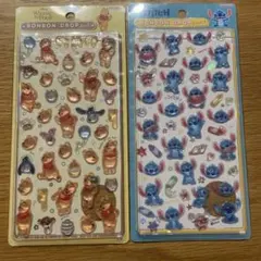ボンボンドロップシール くまのプーさん スティッチ 2シート