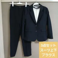 ハニーズ　ネイビー ビジネススーツ パンツ　ブラウスセット　セットアップ