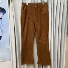 ラングラー　コーデュロイパンツ ブラウン メンズ 古着　アメリカ製　34×32
