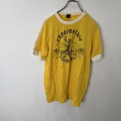R00247｜DIESEL｜ディーゼル｜半袖｜Tシャツ｜イエロー｜90s｜80s