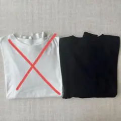 無地 ボリューム 袖 コットン 長袖Tシャツのサムネイル