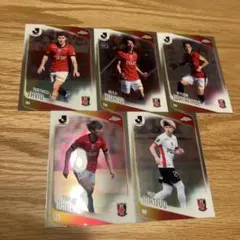 Topps Chrome J 리그 우라와 레즈 5장 세트