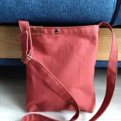 帆布ショルダーバッグ　帆布スマホショルダー　帆布サコッシュ帆布バッグハンドメイド