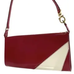 極美品! サルヴァトーレフェラガモ　バイカラー　ガンチーニ　ハンドバッグ