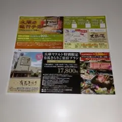 有馬温泉 太閤の湯 特別優待入館券 4名様分　 有馬きらり ご宿泊プラン優待券