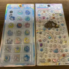 ぷくぷくあわわちゃん　おはじきシール　ジュエルプチドロップシール