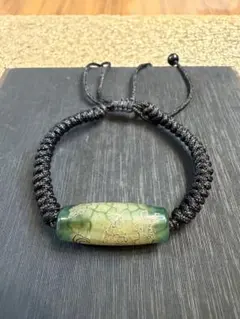 K-778 チベット　龍天珠　ブレスレット　風水　開運　魔除け　鉱物浄化