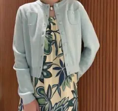 【正規品】CABaN コットンカシミヤ クルーネックカーディガン