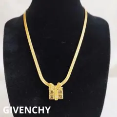 ジバンシー　ネックレス　喜平スネークチェーン　4Gロゴ　リボン　ラインストーン