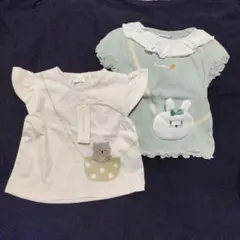 フリル袖Tシャツセット 90