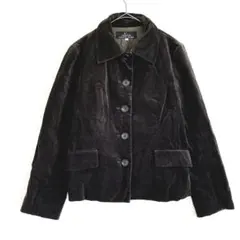 レキップ ヨシエイナバ ベロア ジャケット 黒（M）上品 光沢 高級感 アウターのサムネイル