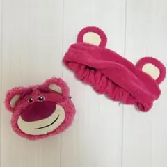 ロッツォ Disney クマの顔ポーチ付きとヘアバンド