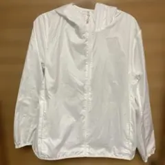 ユニクロ ポケッタブルUVカットパーカ XL オフホワイト レディース