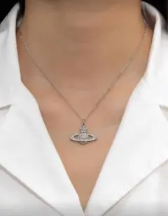 惑星モチーフ ネックレス 43cm+7cm