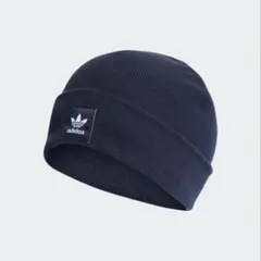 adidas アディカラー カフ ビーニー ネイビー