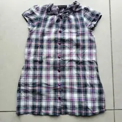 BeBe チェックワンピース110cm