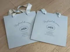 gelato pique ショップ袋 2枚セット