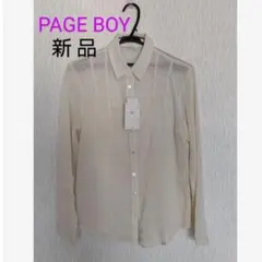 PAGE BOY 長袖ブラウス ★麻素材含む 【新品・タグ付き】定価9,790円