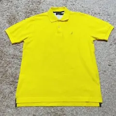 メンズ　ポロシャツ　ゴルフシャツ　nautica Mサイズ　黄色のサムネイル