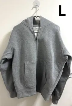 新品 ヘビーウェイトスウェットフルジップパーカー グレー L