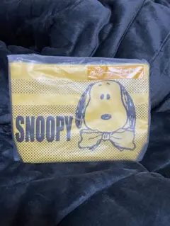 スヌーピー 一番くじドット柄ポーチ イエロー