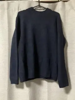 UNIQLO スフレヤーン ダークネイビー セーター Mサイズ 山口一郎