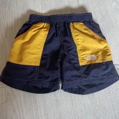THE NORTH FACE 半ズボン 110 ネイビー/イエロー