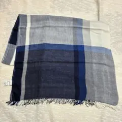 10-9.MUJI コットンシルク　大判ストールマフラー