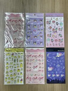 サンリオ シール まとめ売り 6枚 マイメロ キキララ クロミ ポムポムプリン