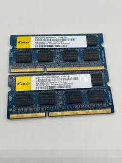 ノートPC用メモリ 4GB×2 (合計8GB) PC3-12800S