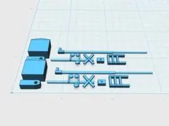Nゲージ 踏切 1/150 未組立 鉄道模型 ジオラマ 情景小物 3Dプリントのサムネイル