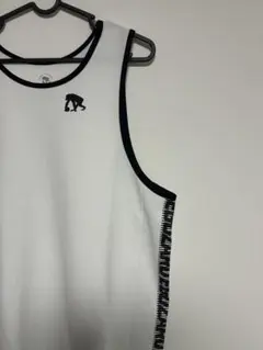 ✨美品✨　エゴザル タンクトップ　ワンポイント　ホワイト　Lのサムネイル