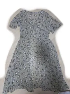 イング 花柄半袖ロングワンピース