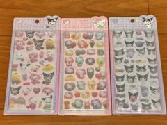 フロッキーシール3枚セット サンリオ コットンパフィー