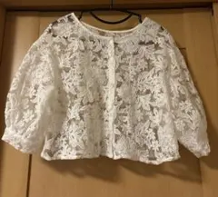 INGNI ホワイト レース 五分袖 トップス