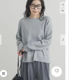 ボートネックスムースプルオーバー　アーバンリサーチドアーズ