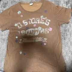最終値下げ❗️ ドラッグストアーズ　ブタちゃんプリントTシャツ サイズ4 茶色