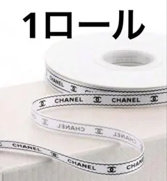 CHANEL ロゴ入りラッピングリボン　ホワイトのサムネイル
