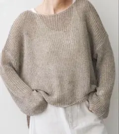 Spick and Span リネンミックス片畦ルーズプルオーバー　近年