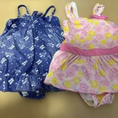 女の子 ワンピース水着 2点セット