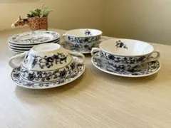 希少NIKKOダブルフェニックス MING TREE スープカップ＆パン皿セット