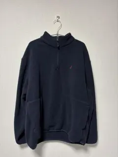 NAUTICA ネイビー ハーフジップ トレーナー XL