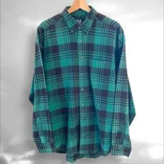 90s OLD GAP チェック ボタンダウン コットンシャツ　USA製