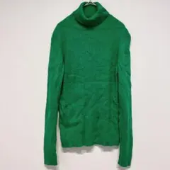 美品✨ グリーン タートルネック レディース 長袖 セーター 冬 春