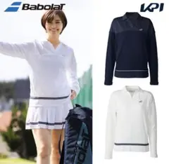 Babolat テニスウェア 長袖 XL ネイビー レディース