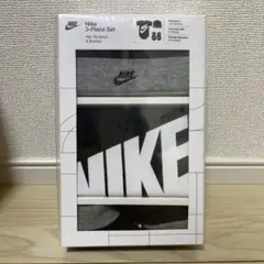 【新品未使用】Nike ベビー 3ピースセット ブラック 60-70cm