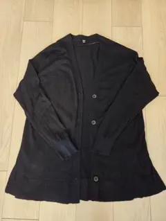 ユニクロ　UNIQLO　UVカットVネックロングカーディガン　ブラック　黒