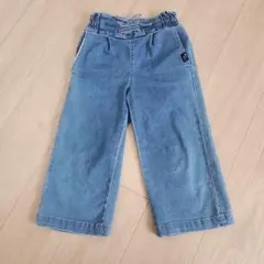 ライトブルー デニムパンツ ウエストゴム