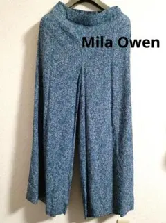 【Mila Owen】ワイドパンツ サイズ1 ブルー系　ミラオーウェン