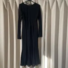 MERCURYDUO マーキュリードゥオ　黒　レース　長袖　ワンピース　総レース